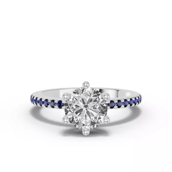Chroma Blue Sapphire Engagement Ring