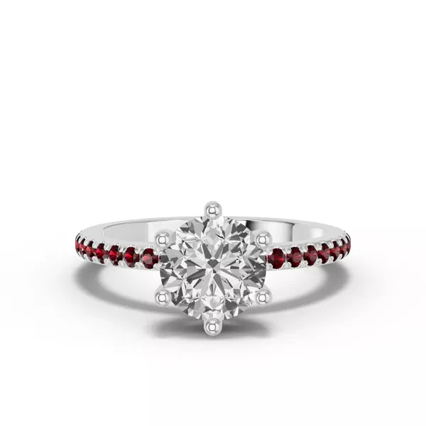 Chroma Garnet Engagement Ring