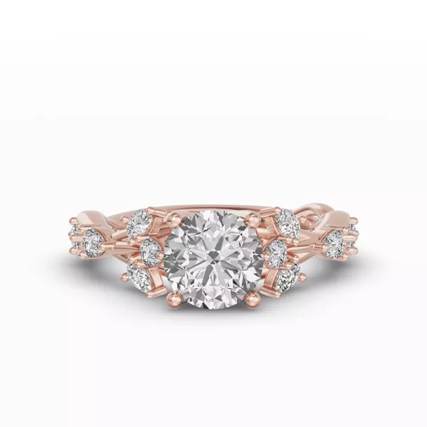 Botanical Twist Engagement Ring