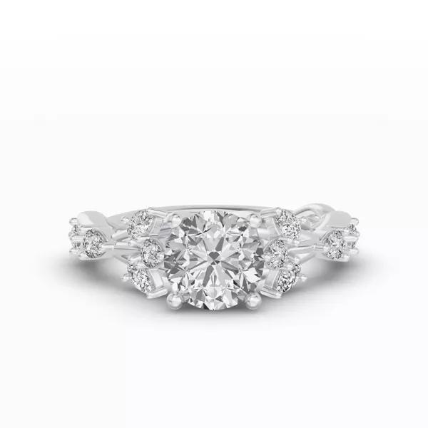 Botanical Twist Engagement Ring