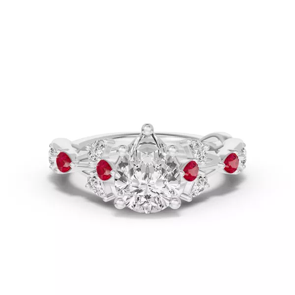 Setting Botanical Twist Ruby
