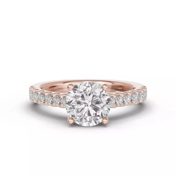 Trevi Cathedral Trellis Pavé Engagement Ring (2.2mm)
