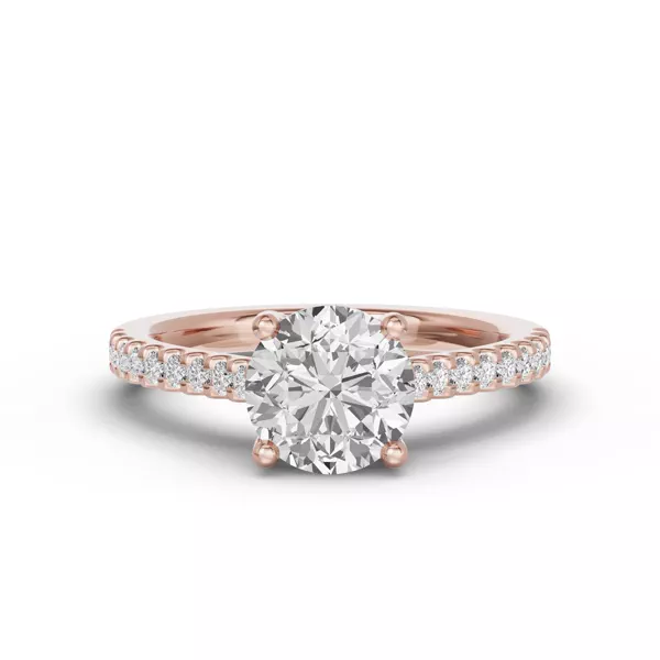 Trevi Cathedral Trellis Pavé Engagement Ring (1.8mm)