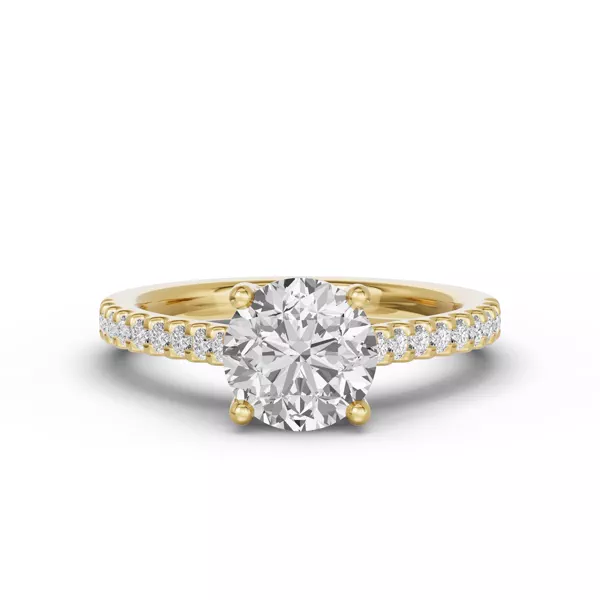 Trevi Cathedral Trellis Pavé Engagement Ring (1.8mm)
