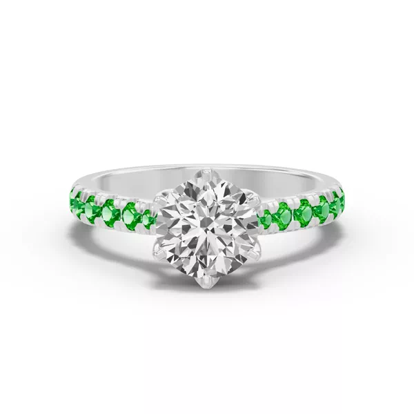 Marigold Royale Tulip Inspired Tsavorite Engagement Ring