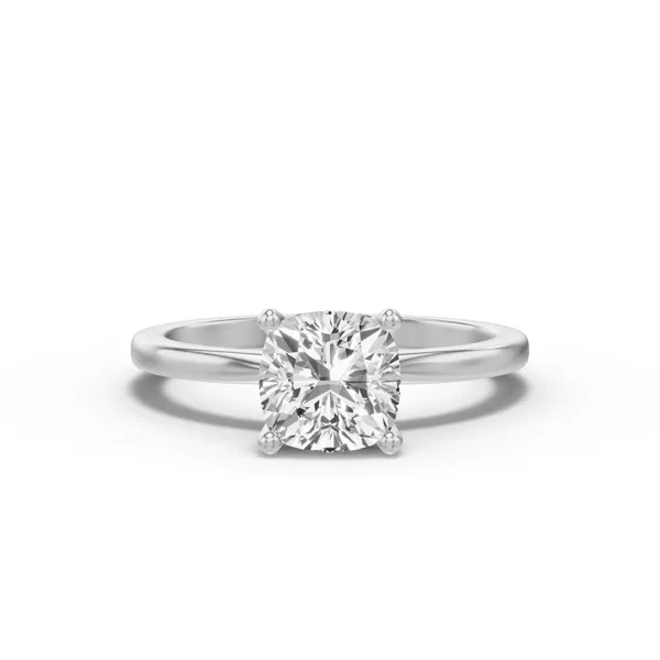 Windy Solitaire Engagement Ring With 1.6 Carat Cushion Diamond