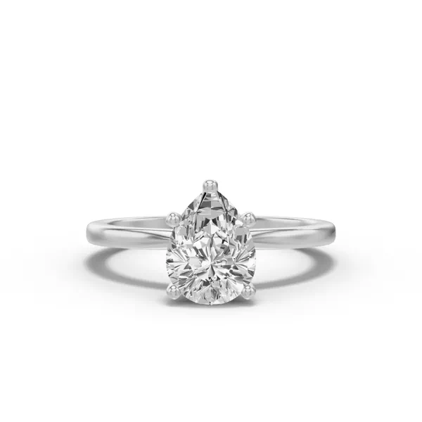 Windy Solitaire Engagement Ring With 1.01 Carat Pear Diamond