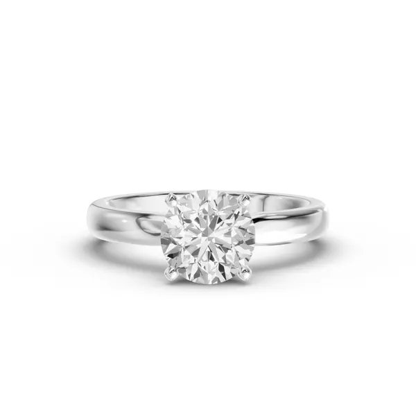 Windy Solitaire Ring (2.5mm)