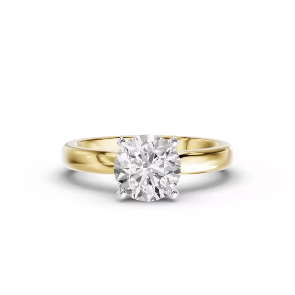 Windy Solitaire Ring (2.5mm)