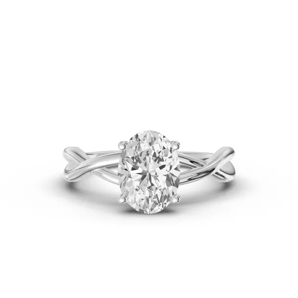 Bianca Twist Engagement Ring With 1.16 Carat Oval Diamond