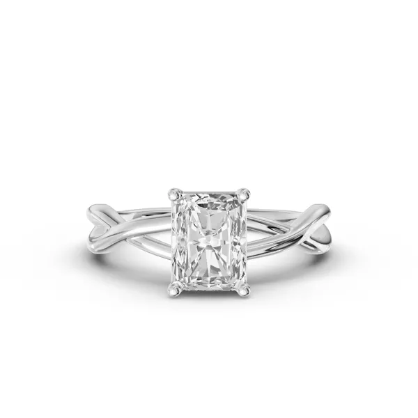 Bianca Twist Engagement Ring With 1.19 Carat Radiant Diamond