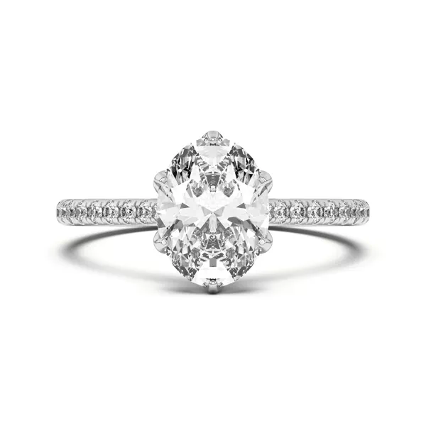 Marigold Tulip Inspired 6 Prong Lab Engagement Ring