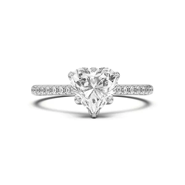 Marigold Tulip Inspired 6 Prong Lab Engagement Ring