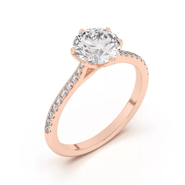 Marigold Tulip Inspired 6 Prong Lab Ring