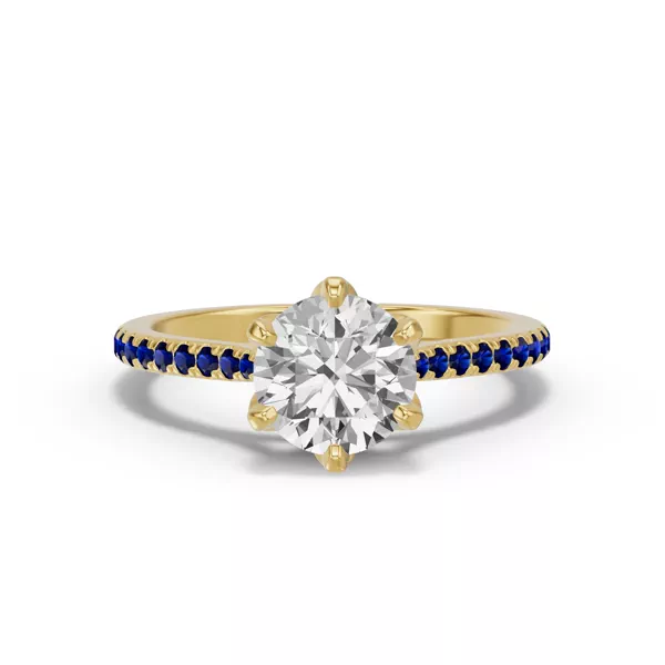 Marigold Tulip Inspired Sapphire Engagement Ring