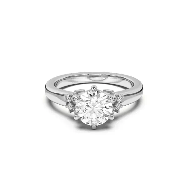 Kume Six-Prong Diamond Cluster Engagement Ring
