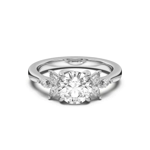 Dara Pear and Marquise Cluster Engagement Ring