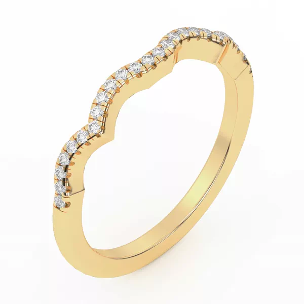 Infinity Curved Diamond Band