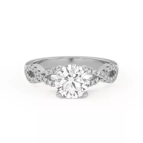 Infinity Diamond Engagement Ring