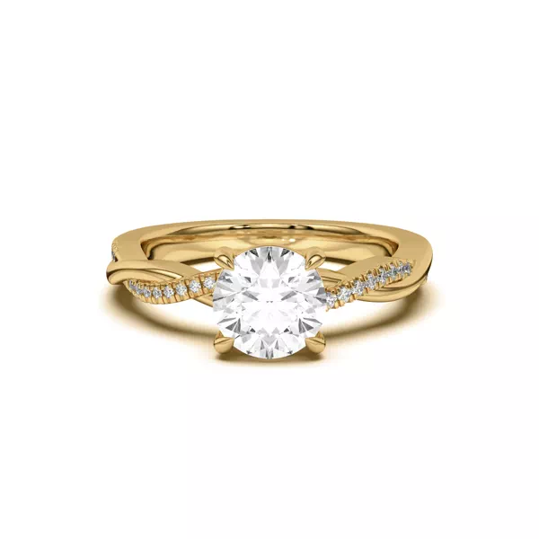 Hana Diamond Twist Engagement Ring