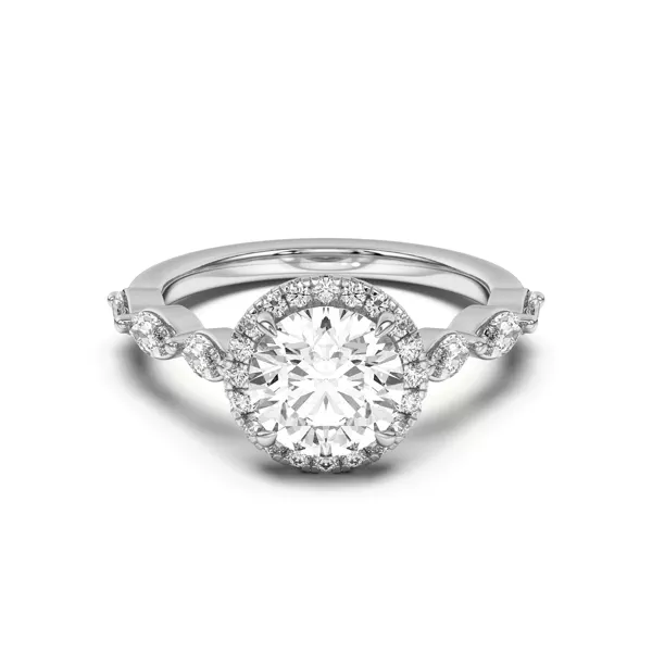 Everly Marquise Engagement Ring With Halo 