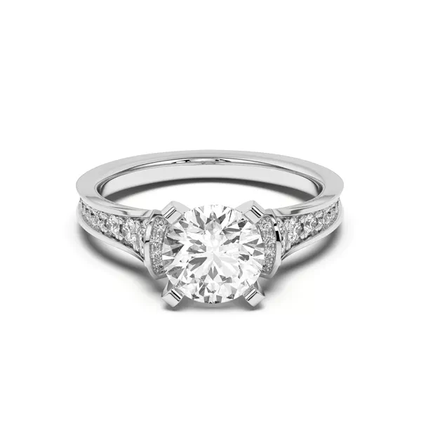 Bria Graduated Wide Cathedral Engagement Ring