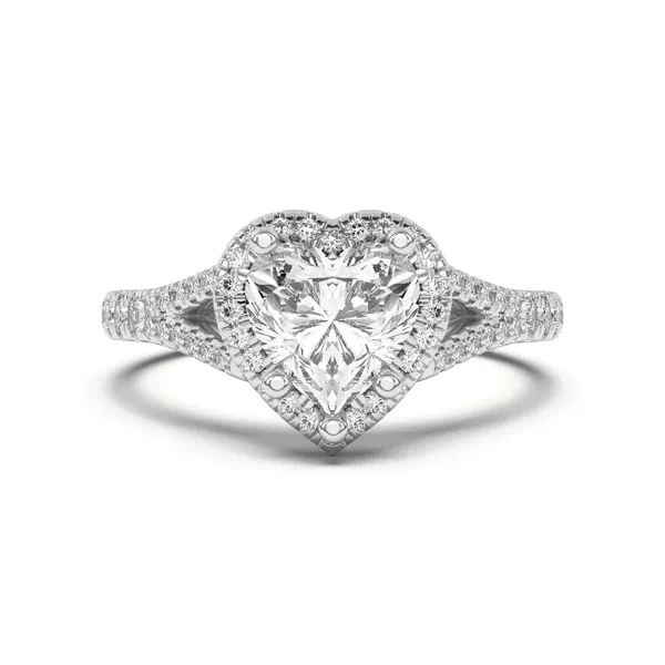 Clarissa Split Shank Halo Engagement Ring