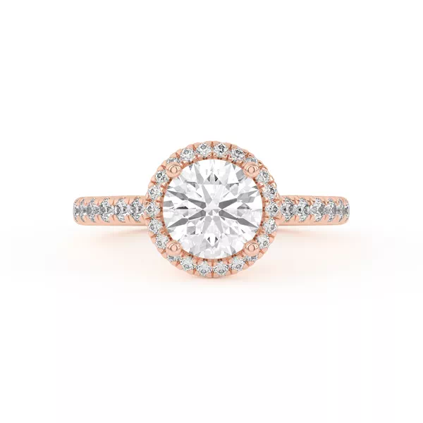 Estelle Classic Pavé Cathedral Halo Engagement Ring