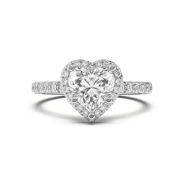 Estelle Classic Pavé Cathedral Halo Engagement Ring