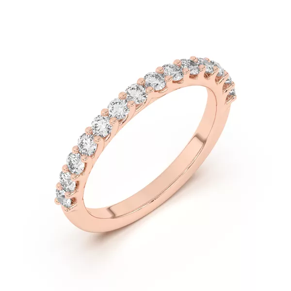 Wave Prong Pavé Band