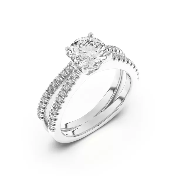 Setting Bree Split Shank Pavé