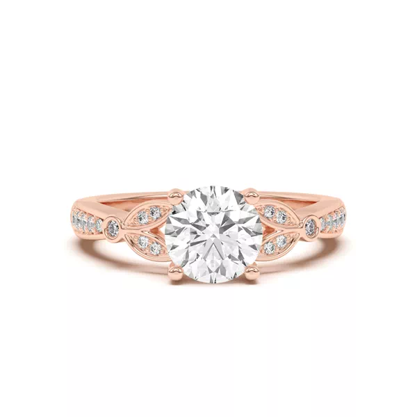 Fernanda Leaf Engagement Ring