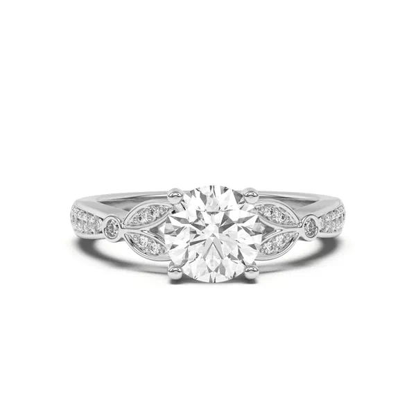 Fernanda Leaf Engagement Ring