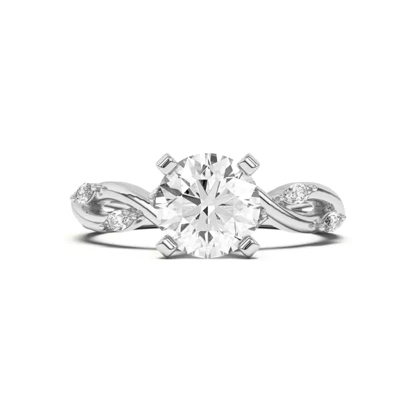 Maxime Twisted Marquise Diamond Engagement Ring