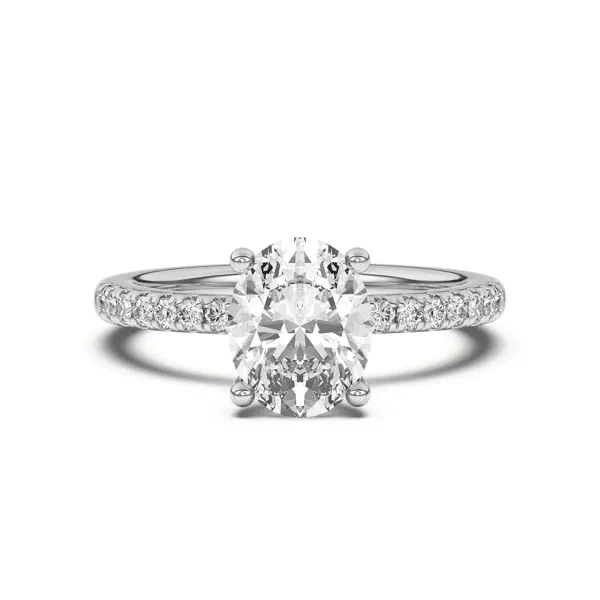 Britta Pavé Hidden Circlet And Band Engagement Ring