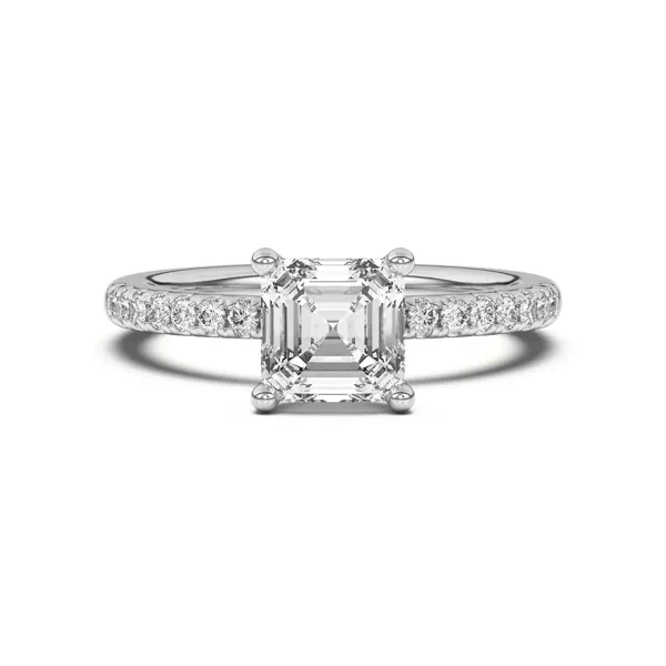 Britta Pavé Hidden Circlet And Band Engagement Ring