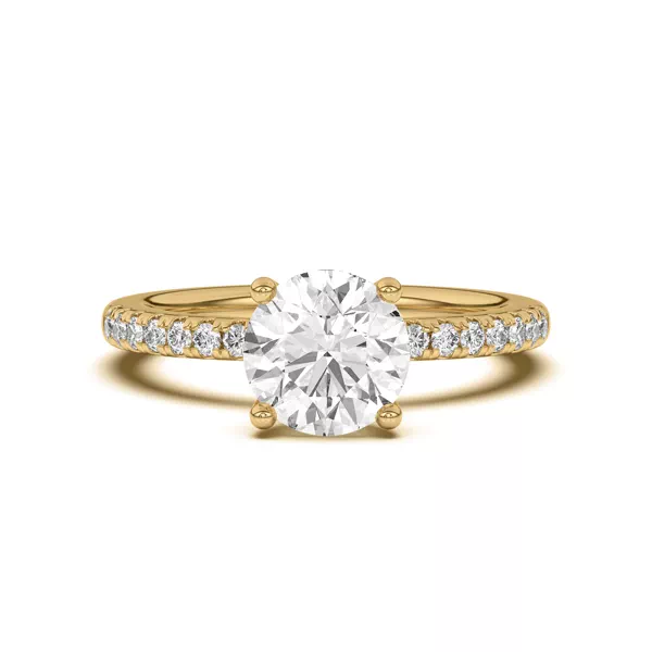 Britta Pavé Hidden Circlet And Band Engagement Ring