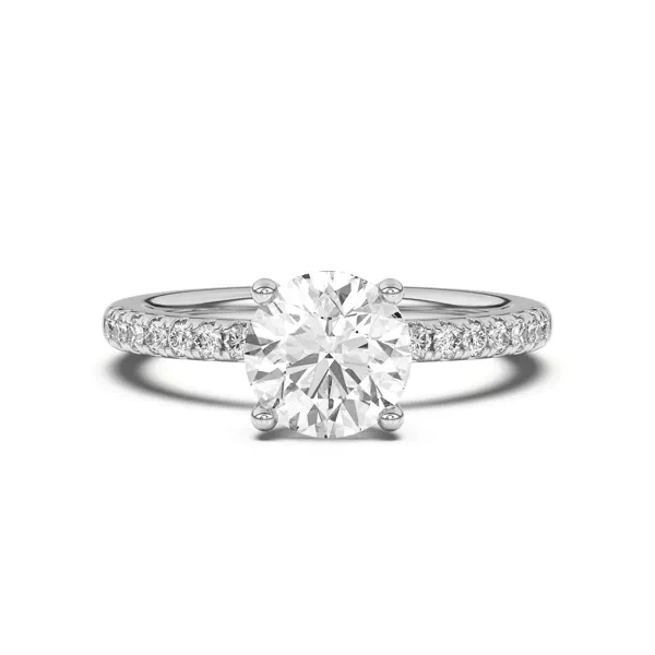 Britta Pavé Hidden Circlet And Band Engagement Ring