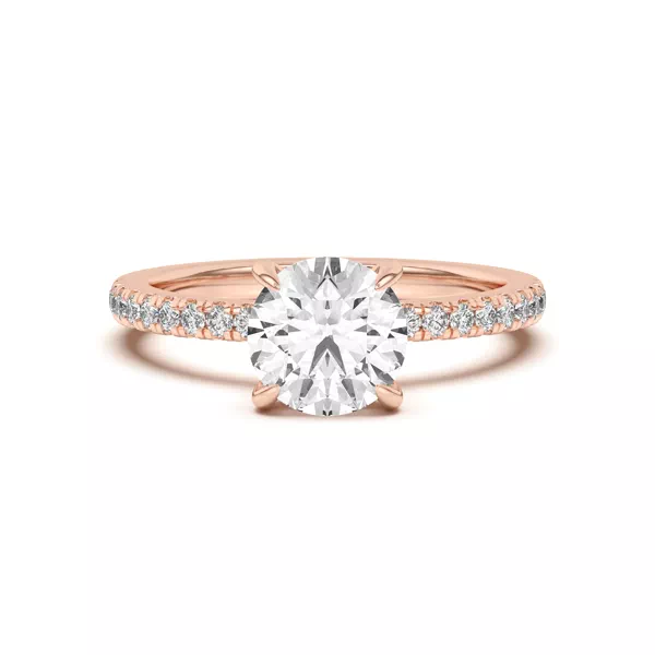 Diane Pavé Hidden Halo Engagement Ring