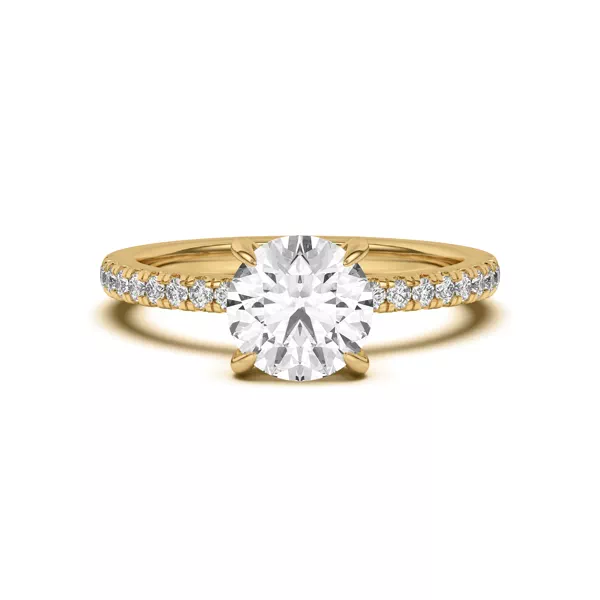 Diane Pavé Hidden Halo Engagement Ring