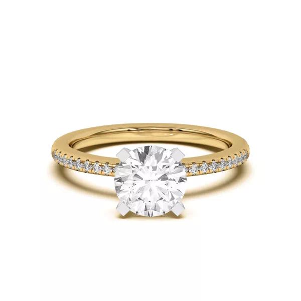 Meryl Petite Pavé Engagement Ring