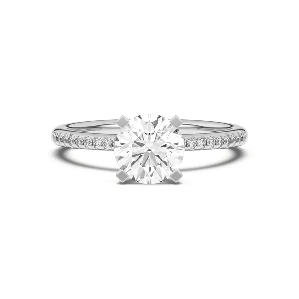 Meryl Petite Pavé Engagement Ring