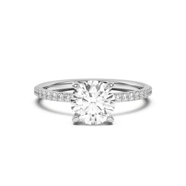Alara Pavé Collar Engagement Ring