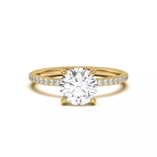 Alara Pavé Collar Engagement Ring