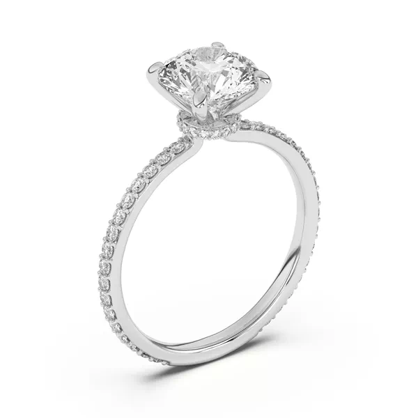 Alara Pavé Collar Engagement Ring