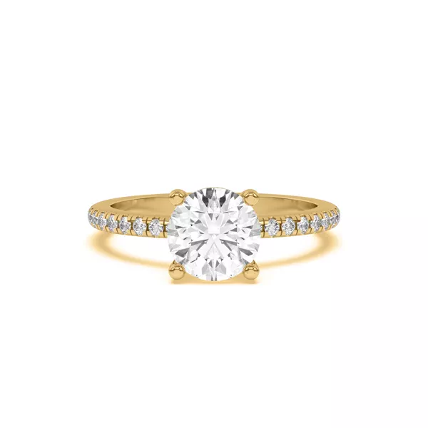 Betsy Petite Pavé Engagement Ring