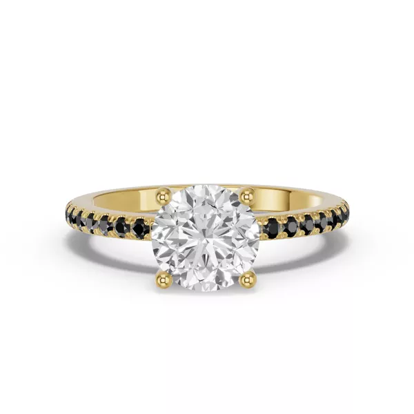 Spectra Black Diamond Engagement Ring
