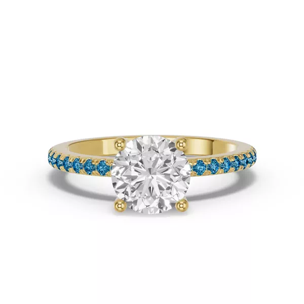 Spectra London Blue Topaz Engagement Ring