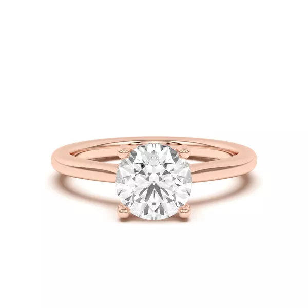 Sonja Diamond Bridge Hidden Halo Engagement Ring