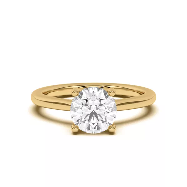 Sonja Diamond Bridge Hidden Halo Engagement Ring